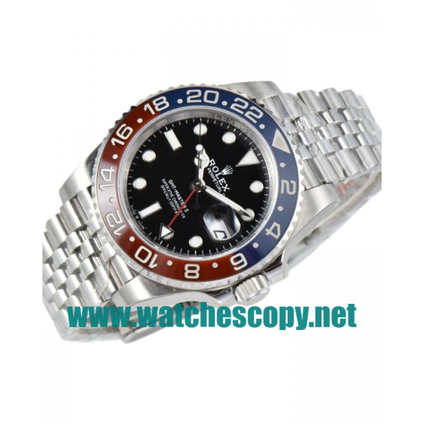 UK Top Quality Replica Rolex GMT-Master II 126710BLRO C Factory Stainless Steel Black Dial Swiss 3186 Watches