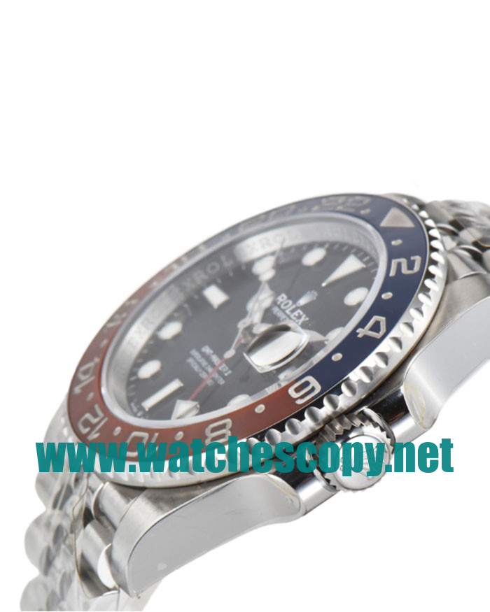 UK Top Quality Replica Rolex GMT-Master II 126710BLRO C Factory Stainless Steel Black Dial Swiss 3186 Watches
