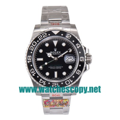 UK Perfect Replica Rolex GMT-Master II 116710LN C Factory Stainless Steel Black Dial Swiss 3186 Watches