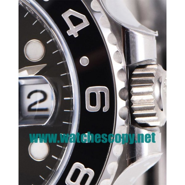 UK Perfect Replica Rolex GMT-Master II 116710LN C Factory Stainless Steel Black Dial Swiss 3186 Watches