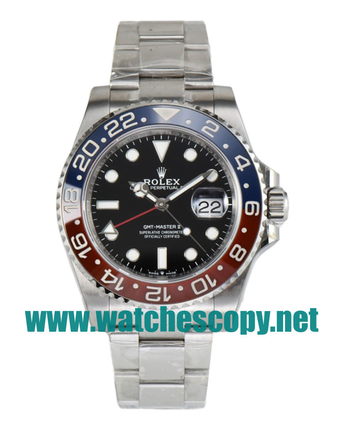 UK Swiss Made Replica Rolex GMT-Master II 126710BLRO C Factory Stainless Steel Black Dial Swiss 2836-2