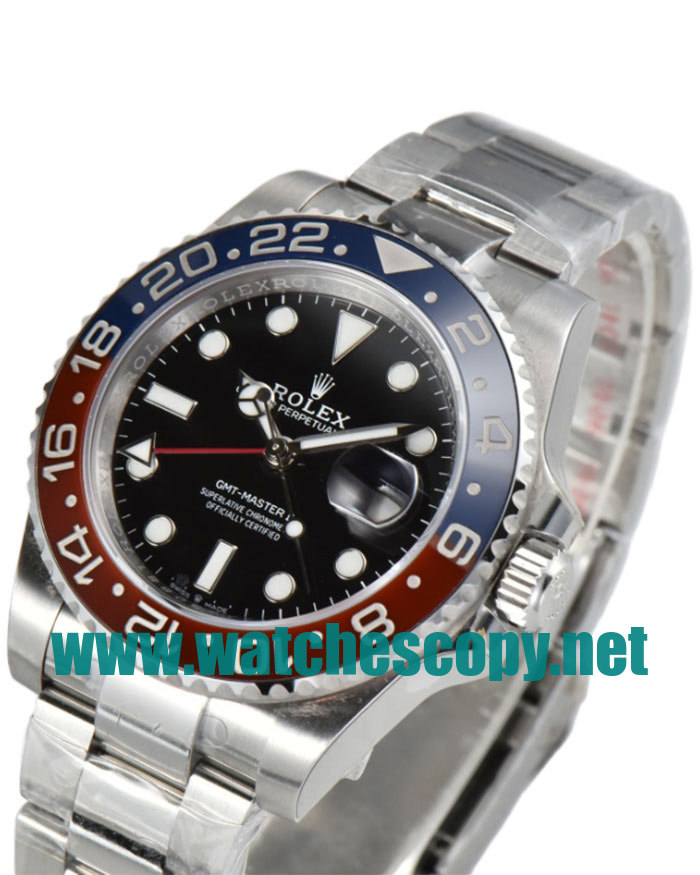 UK Swiss Made Replica Rolex GMT-Master II 126710BLRO C Factory Stainless Steel Black Dial Swiss 2836-2