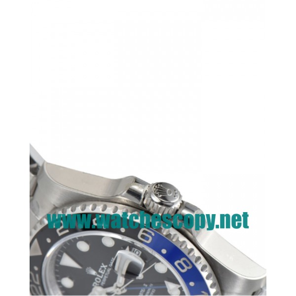 UK Swiss Movement Replica Rolex GMT-Master II 126710BLNR C Factory Stainless Steel Black Dial Swiss 3186 