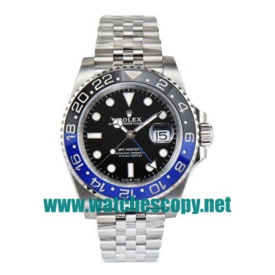 UK Swiss Movement Replica Rolex GMT-Master II 126710BLNR C Factory Stainless Steel Black Dial Swiss 3186 Watches