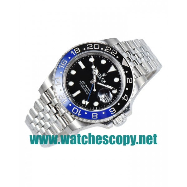 UK Swiss Movement Replica Rolex GMT-Master II 126710BLNR C Factory Stainless Steel Black Dial Swiss 3186 Watches