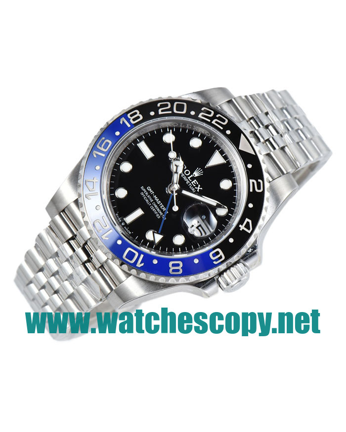 UK Swiss Movement Replica Rolex GMT-Master II 126710BLNR C Factory Stainless Steel Black Dial Swiss 3186 Watches