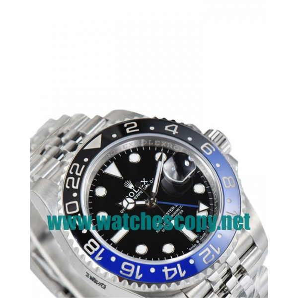 UK Swiss Movement Replica Rolex GMT-Master II 126710BLNR C Factory Stainless Steel Black Dial Swiss 3186 Watches