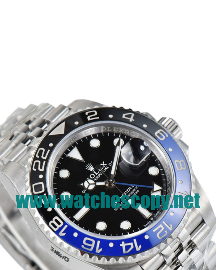 UK Swiss Movement Replica Rolex GMT-Master II 126710BLNR C Factory Stainless Steel Black Dial Swiss 3186 Watches