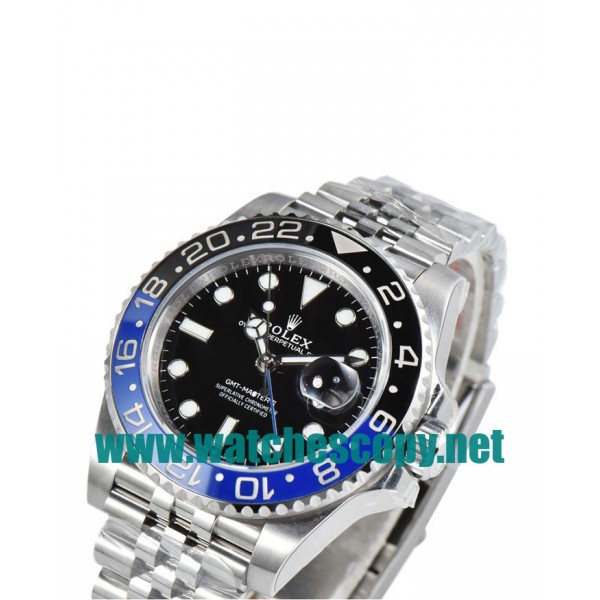 UK Swiss Movement Replica Rolex GMT-Master II 126710BLNR C Factory Stainless Steel Black Dial Swiss 3186 Watches