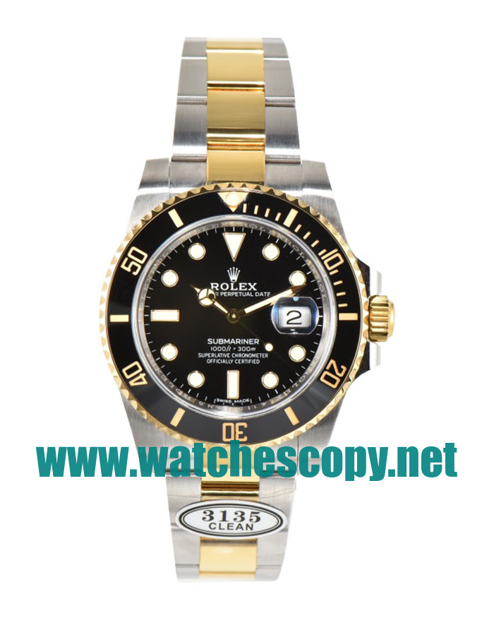 UK Swiss Made Replica Rolex Submariner 116613LN C Factory Stainless Steel & Gold Black Dial Swiss 3135