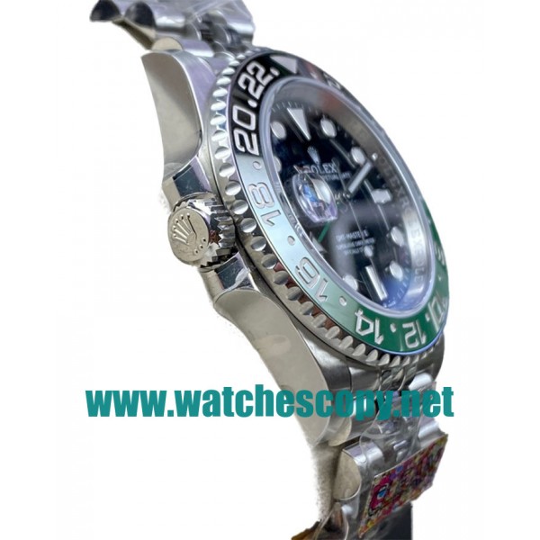 UK High Qualkity Replica Rolex GMT-Master II 126720VTNR C Factory Stainless Steel Black Dial Swiss 3186 Watches