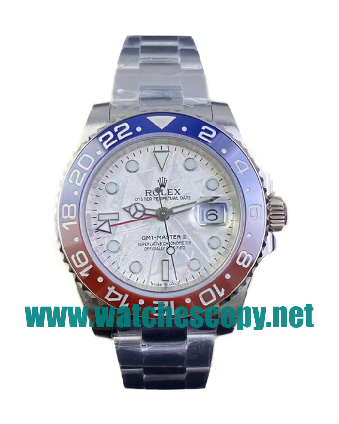 UK Swiss Movement Replica Rolex GMT-Master II 126719BLRO C Factory Stainless Steel Meteorite Dial Swiss 3186 Watches