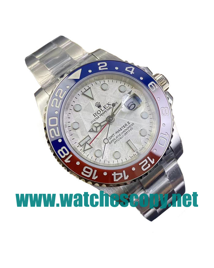 UK Swiss Movement Replica Rolex GMT-Master II 126719BLRO C Factory Stainless Steel Meteorite Dial Swiss 3186 Watches