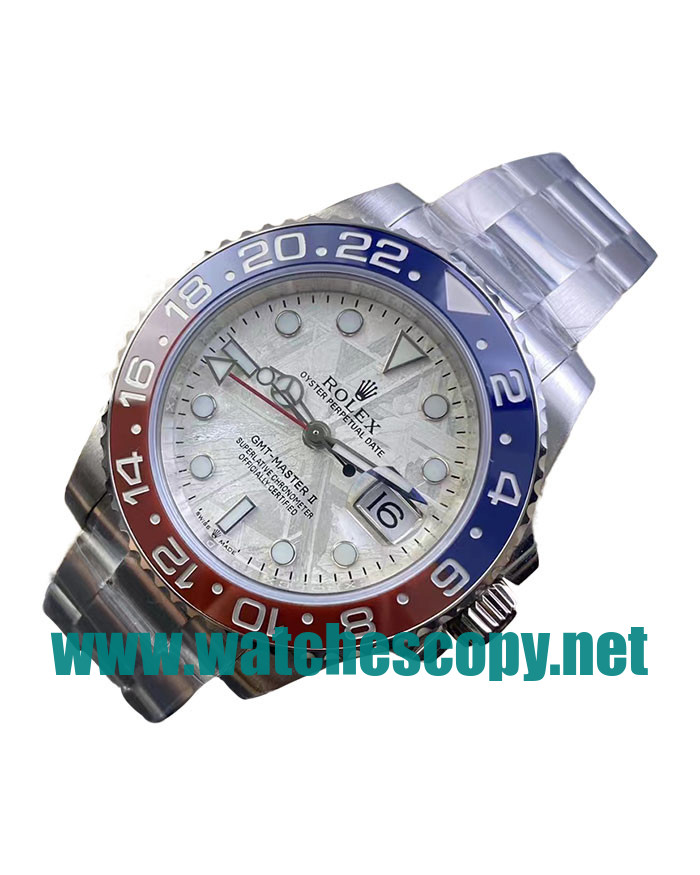 UK Swiss Movement Replica Rolex GMT-Master II 126719BLRO C Factory Stainless Steel Meteorite Dial Swiss 3186 Watches