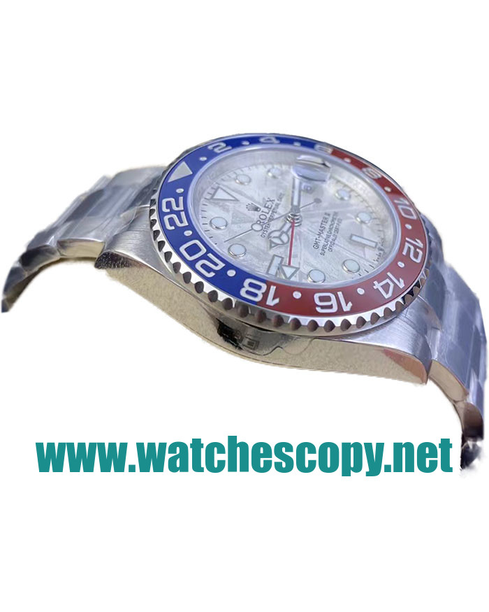UK Swiss Movement Replica Rolex GMT-Master II 126719BLRO C Factory Stainless Steel Meteorite Dial Swiss 3186 Watches