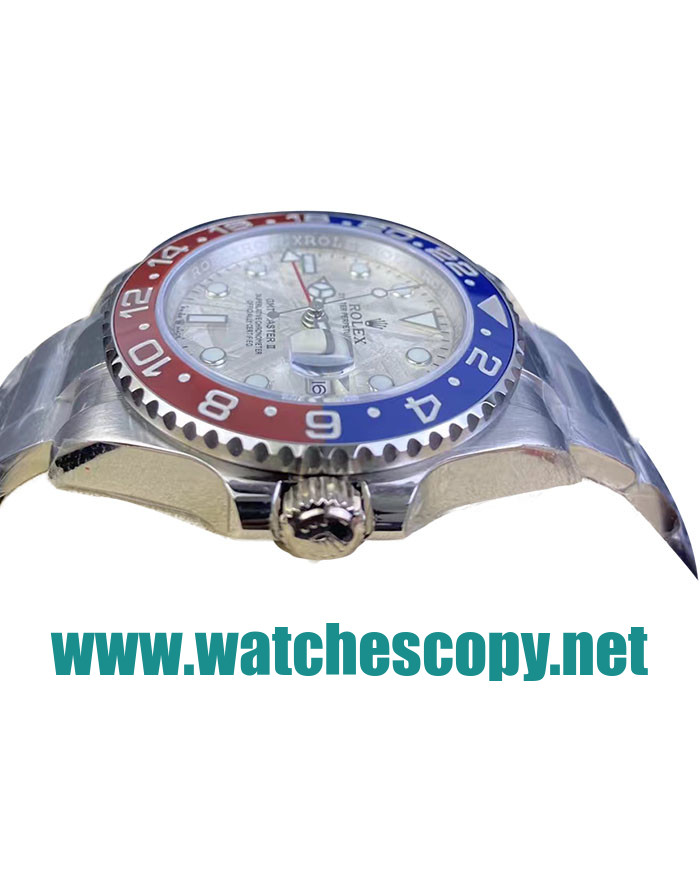 UK Swiss Movement Replica Rolex GMT-Master II 126719BLRO C Factory Stainless Steel Meteorite Dial Swiss 3186 Watches