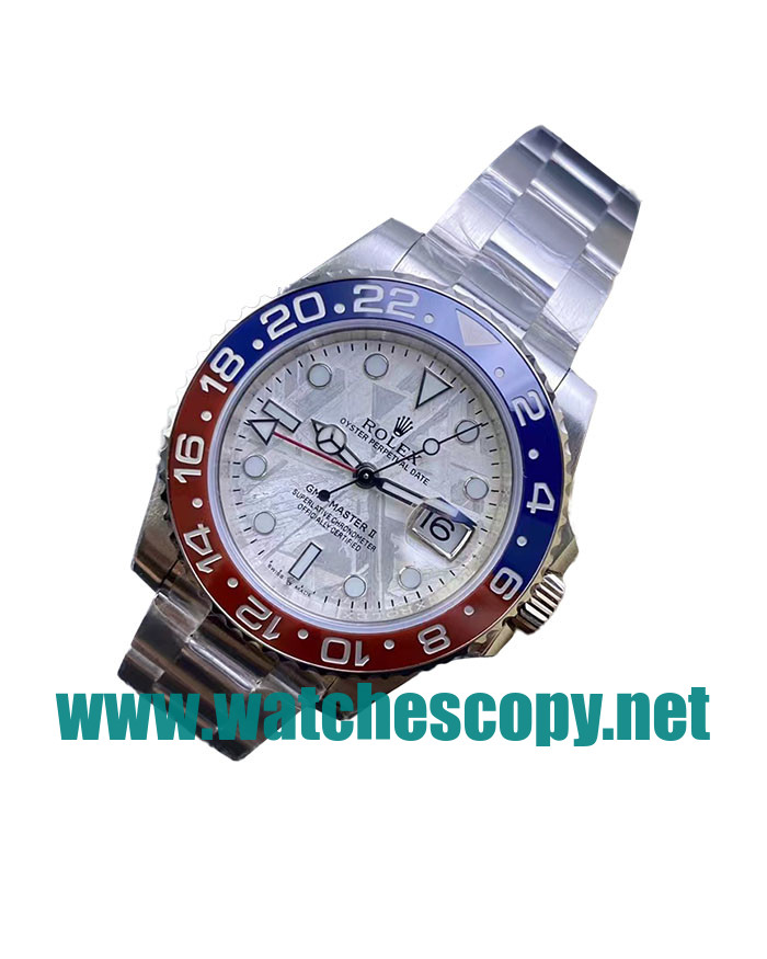 UK Swiss Movement Replica Rolex GMT-Master II 126719BLRO C Factory Stainless Steel Meteorite Dial Swiss 3186 Watches