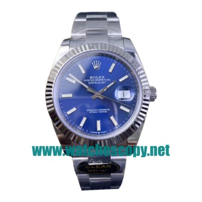 UK Top Replica Rolex Datejust 126334 C Factory Stainless Steel Blue Dial Swiss 3235 Watches For Sale