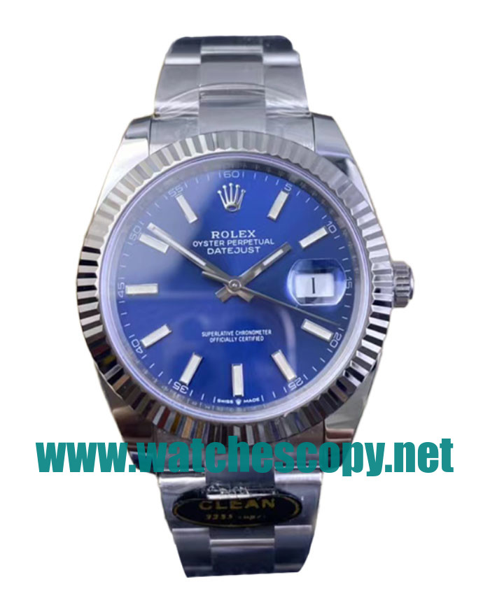 UK Top Replica Rolex Datejust 126334 C Factory Stainless Steel Blue Dial Swiss 3235 Watches For Sale