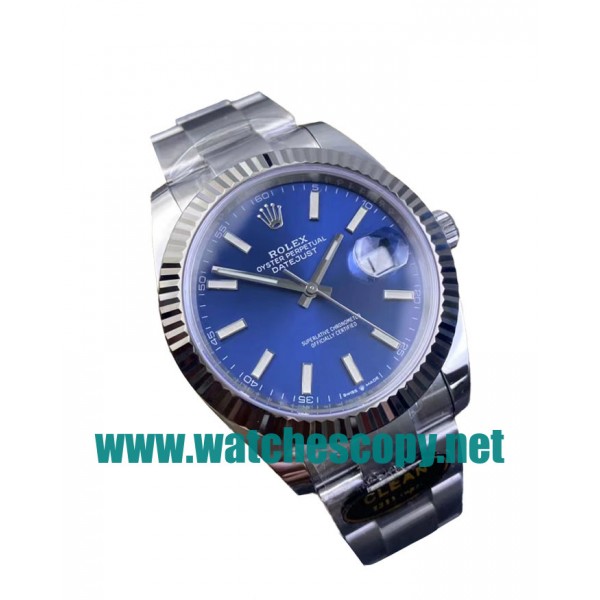 UK Top Replica Rolex Datejust 126334 C Factory Stainless Steel Blue Dial Swiss 3235 Watches For Sale