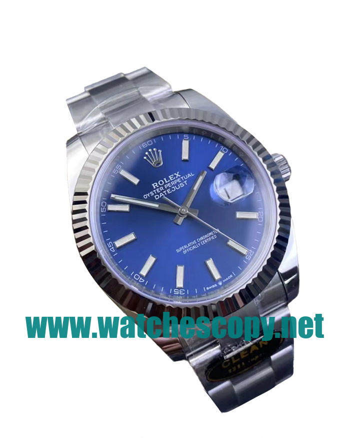 UK Top Replica Rolex Datejust 126334 C Factory Stainless Steel Blue Dial Swiss 3235 Watches For Sale