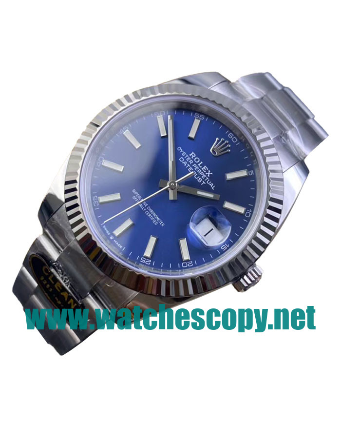 UK Top Replica Rolex Datejust 126334 C Factory Stainless Steel Blue Dial Swiss 3235 Watches For Sale