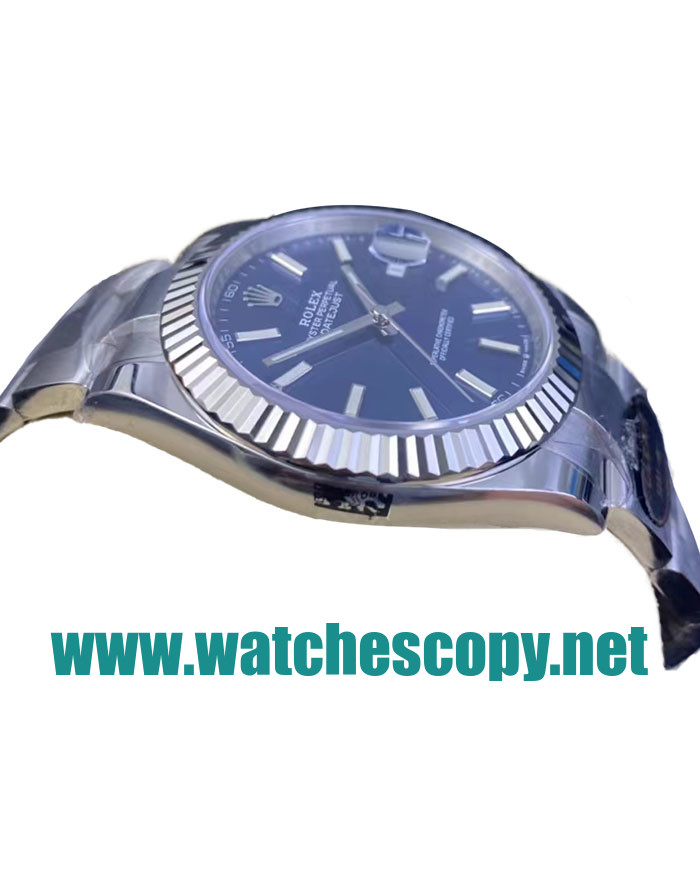UK Top Replica Rolex Datejust 126334 C Factory Stainless Steel Blue Dial Swiss 3235 Watches For Sale