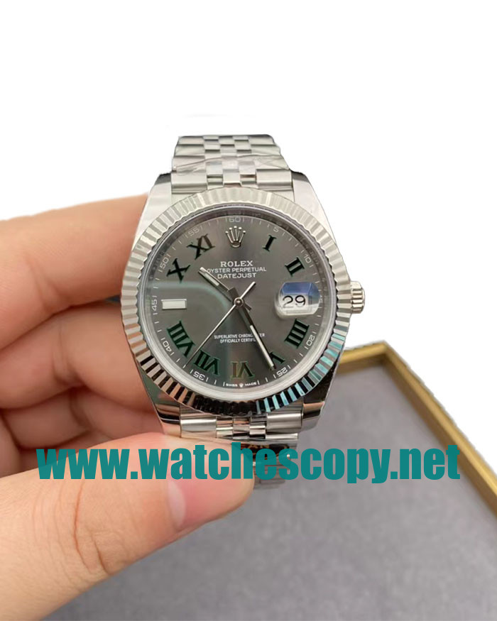 UK High Quality Replica Rolex Datejust 126334 C Factory Stainless Steel Grey Dial Swiss 3235