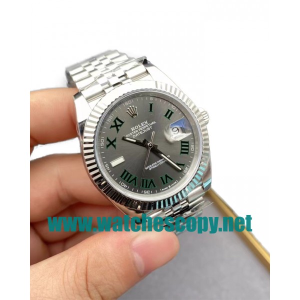 UK High Quality Replica Rolex Datejust 126334 C Factory Stainless Steel Grey Dial Swiss 3235