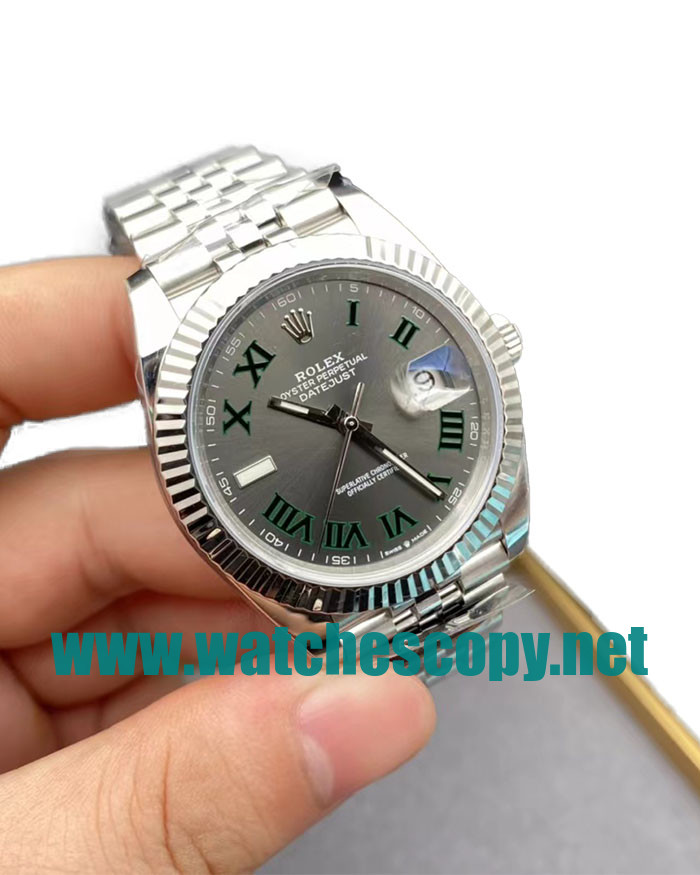 UK High Quality Replica Rolex Datejust 126334 C Factory Stainless Steel Grey Dial Swiss 3235