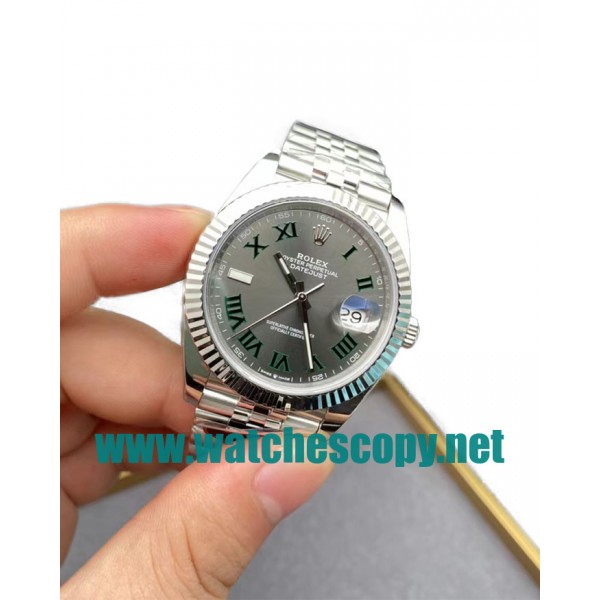 UK High Quality Replica Rolex Datejust 126334 C Factory Stainless Steel Grey Dial Swiss 3235