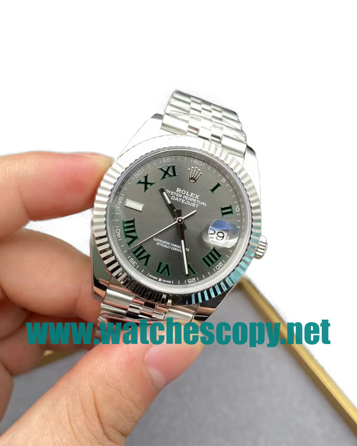 UK High Quality Replica Rolex Datejust 126334 C Factory Stainless Steel Grey Dial Swiss 3235