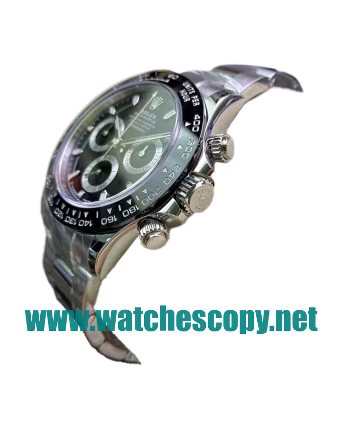 UK Swiss Made Replica Rolex Daytona 116500LN C Factory Stainless Steel Black Dial Swiss 4130 Watches For Sale
