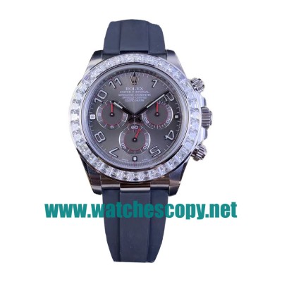 UK High Quality Replica Rolex Daytona 116519 C Factory Stainless Steel Grey Dial Swiss 4130 Watches
