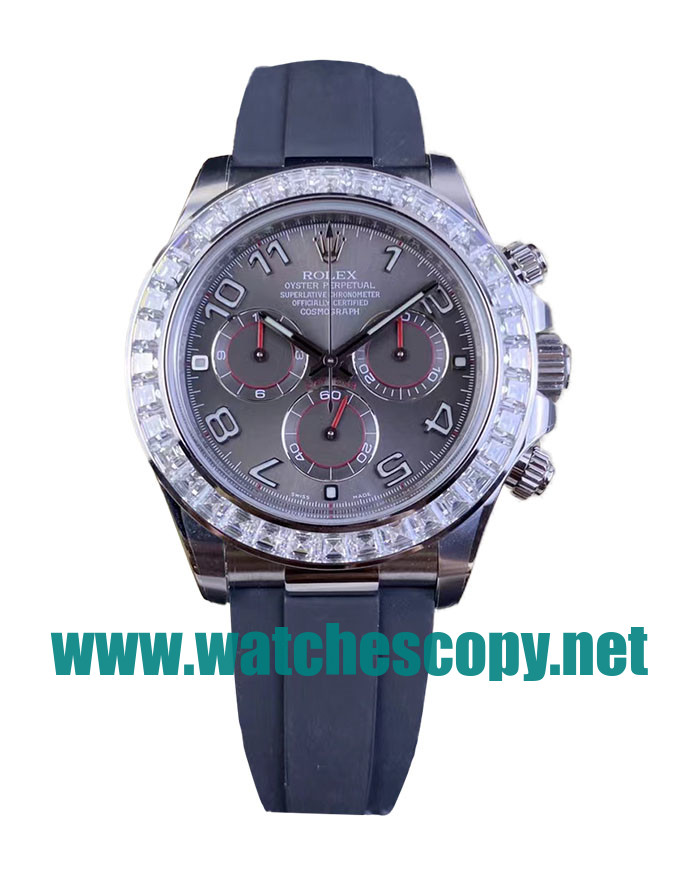 UK High Quality Replica Rolex Daytona 116519 C Factory Stainless Steel Grey Dial Swiss 4130 Watches