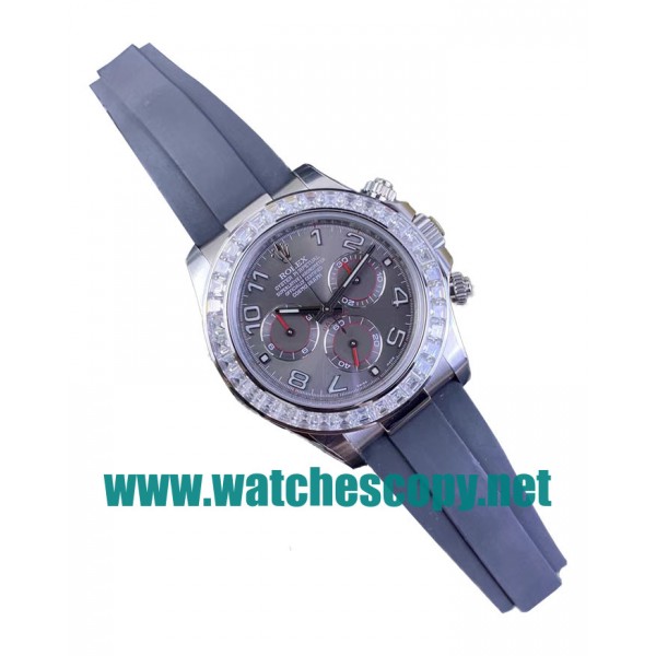 UK High Quality Replica Rolex Daytona 116519 C Factory Stainless Steel Grey Dial Swiss 4130 Watches