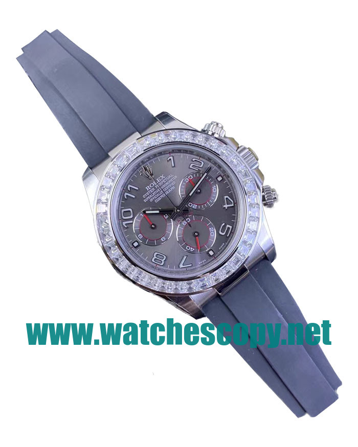 UK High Quality Replica Rolex Daytona 116519 C Factory Stainless Steel Grey Dial Swiss 4130 Watches