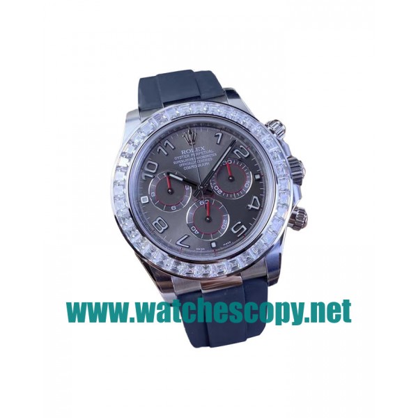 UK High Quality Replica Rolex Daytona 116519 C Factory Stainless Steel Grey Dial Swiss 4130 Watches