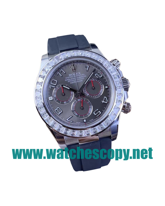 UK High Quality Replica Rolex Daytona 116519 C Factory Stainless Steel Grey Dial Swiss 4130 Watches