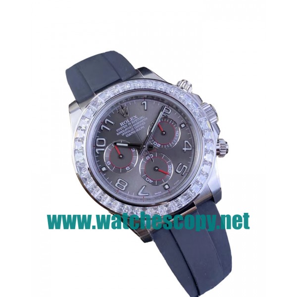 UK High Quality Replica Rolex Daytona 116519 C Factory Stainless Steel Grey Dial Swiss 4130 Watches