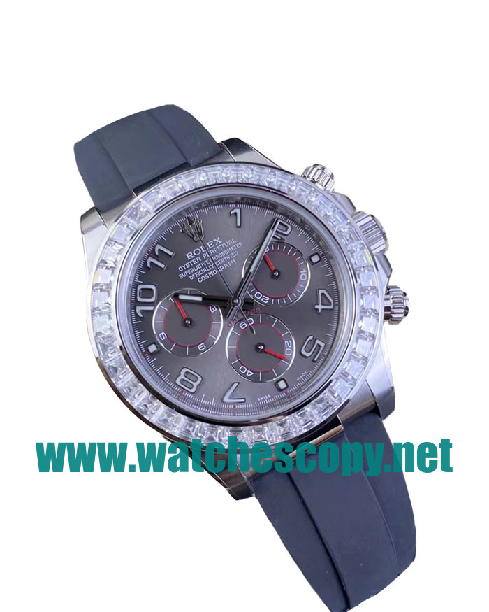 UK High Quality Replica Rolex Daytona 116519 C Factory Stainless Steel Grey Dial Swiss 4130 Watches