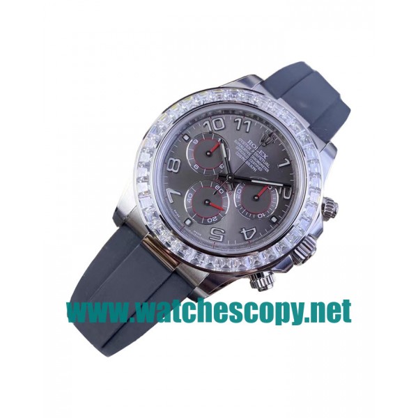 UK High Quality Replica Rolex Daytona 116519 C Factory Stainless Steel Grey Dial Swiss 4130 Watches