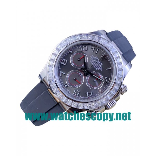 UK High Quality Replica Rolex Daytona 116519 C Factory Stainless Steel Grey Dial Swiss 4130 Watches