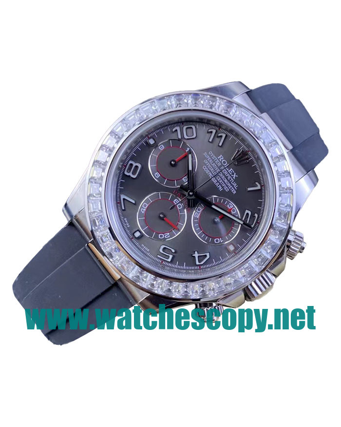 UK High Quality Replica Rolex Daytona 116519 C Factory Stainless Steel Grey Dial Swiss 4130 Watches