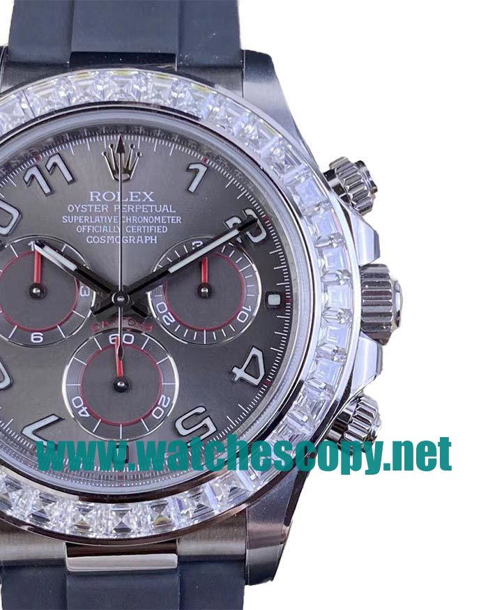 UK High Quality Replica Rolex Daytona 116519 C Factory Stainless Steel Grey Dial Swiss 4130 Watches