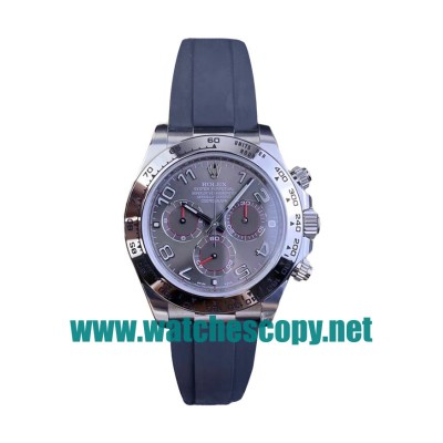 UK Perfect Replica Rolex Daytona 116519 C Factory Stainless Steel Gray Dial Swiss 4130 For Sale
