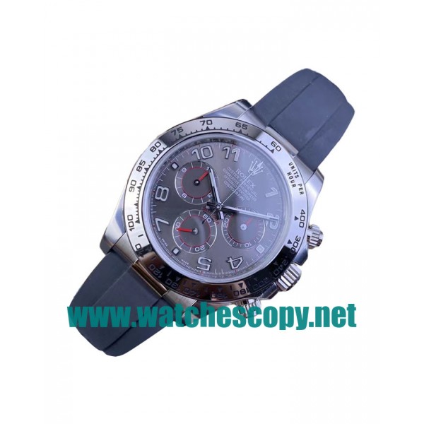 UK Perfect Replica Rolex Daytona 116519 C Factory Stainless Steel Gray Dial Swiss 4130 For Sale