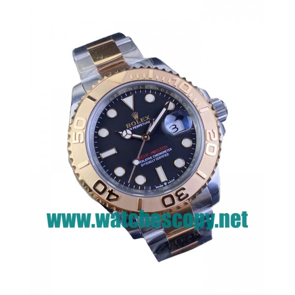 UK Online Replica Rolex Yacht-Master 126621 C Factory Stainless steel & Rose Gold Black Dial Swiss 3186 Watches For Sale