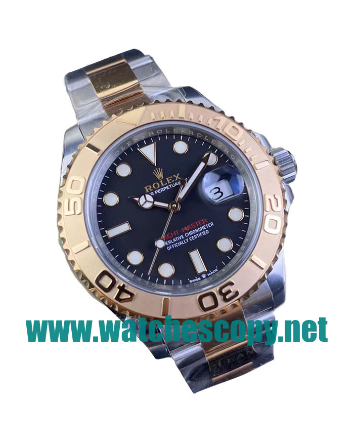 UK Online Replica Rolex Yacht-Master 126621 C Factory Stainless steel & Rose Gold Black Dial Swiss 3186 Watches For Sale