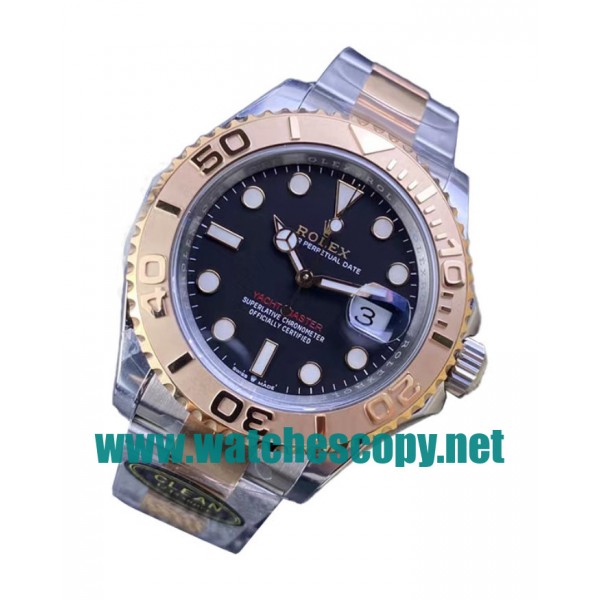 UK Online Replica Rolex Yacht-Master 126621 C Factory Stainless steel & Rose Gold Black Dial Swiss 3186 Watches For Sale